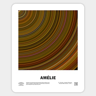 minimal_Amelie Abstract Circular Art Movie Sticker